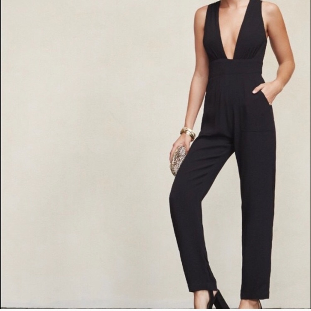 Reformation Petite Plaid Cecille Jumpsuit, Size 2P
